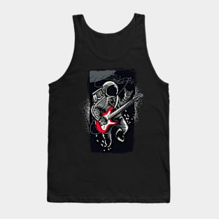 Guitarnout on the moon Tank Top